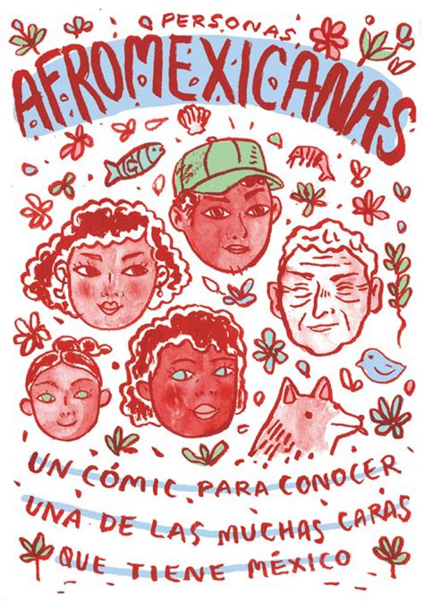 Iurhi Peña y su cómic titulado Personas Afromexicanas.